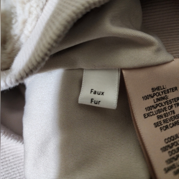 Philosophy Republic Clothing Gray Faux Fur sizeM Crew Neck Sweater Fuzzy Long - Picture 9 of 9